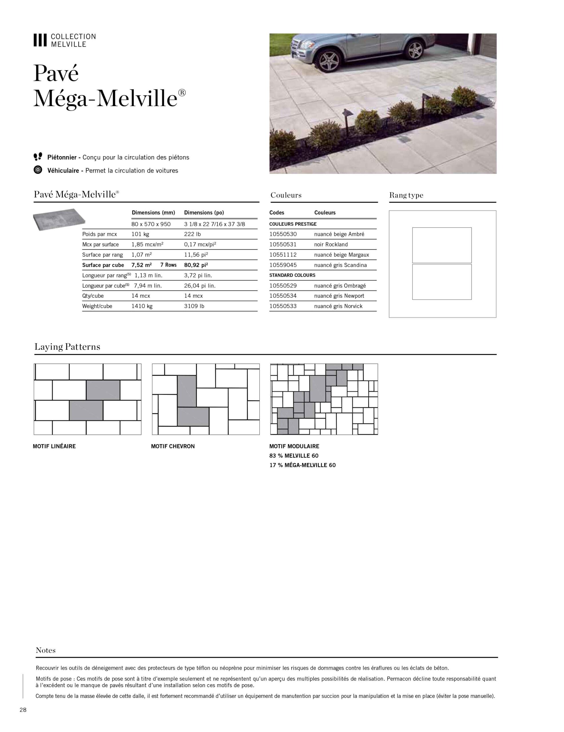 Mega Melville Slab and Mondrian Plus Paver - Scandina Grey and Rockland  Black - Merkley Supply Ltd